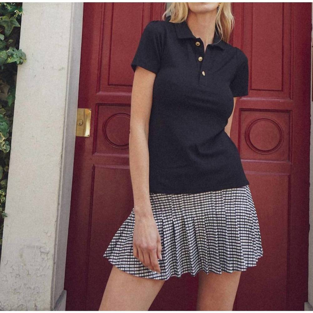 NEW SMITH & QUINN reagan short sleeve top in black